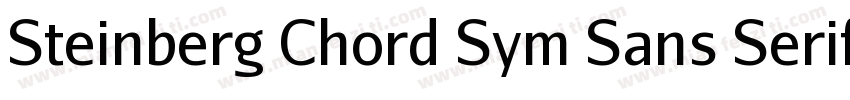 Steinberg Chord Sym Sans Serif字体转换